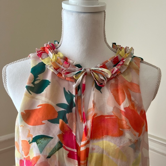 Bright Floral Mini Dress - Picture 3 of 10